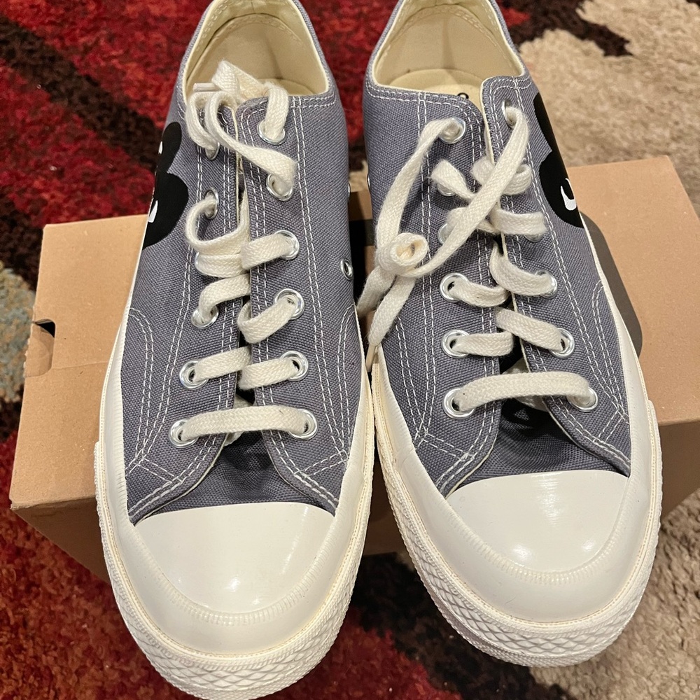 Converse Gray and White Athletic Shoes